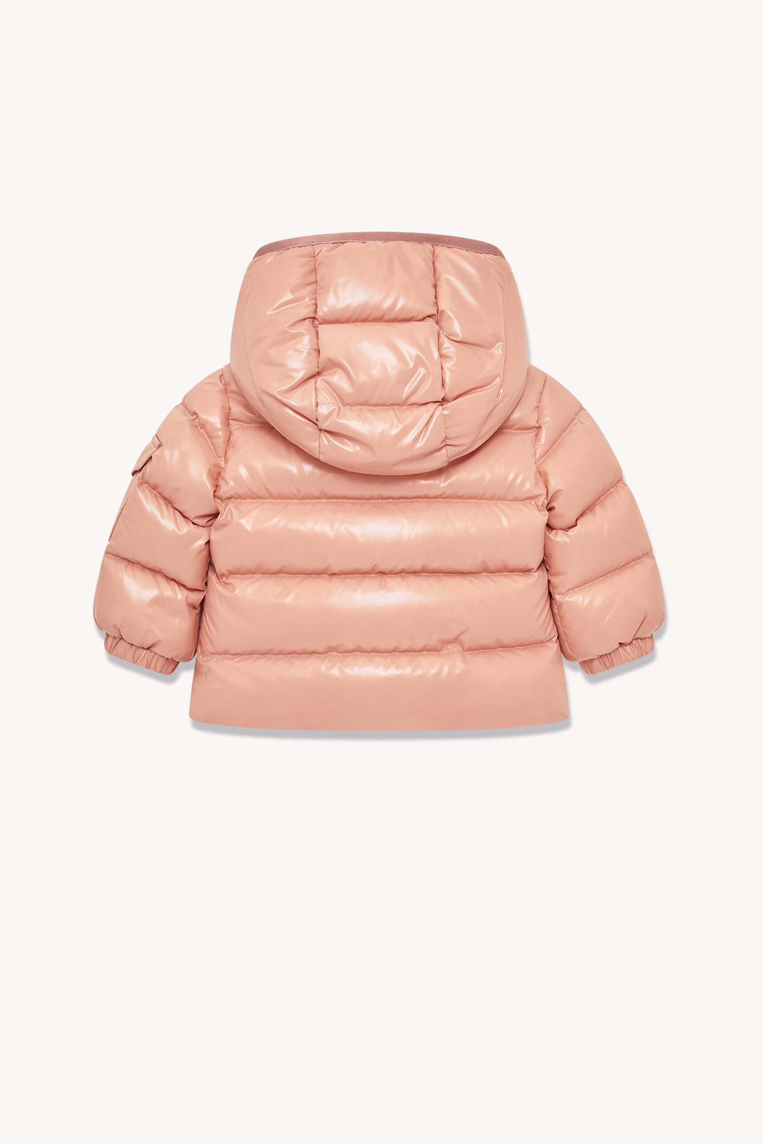 Bady Hooded Down Jacket Girl Rose Pink Moncler 3